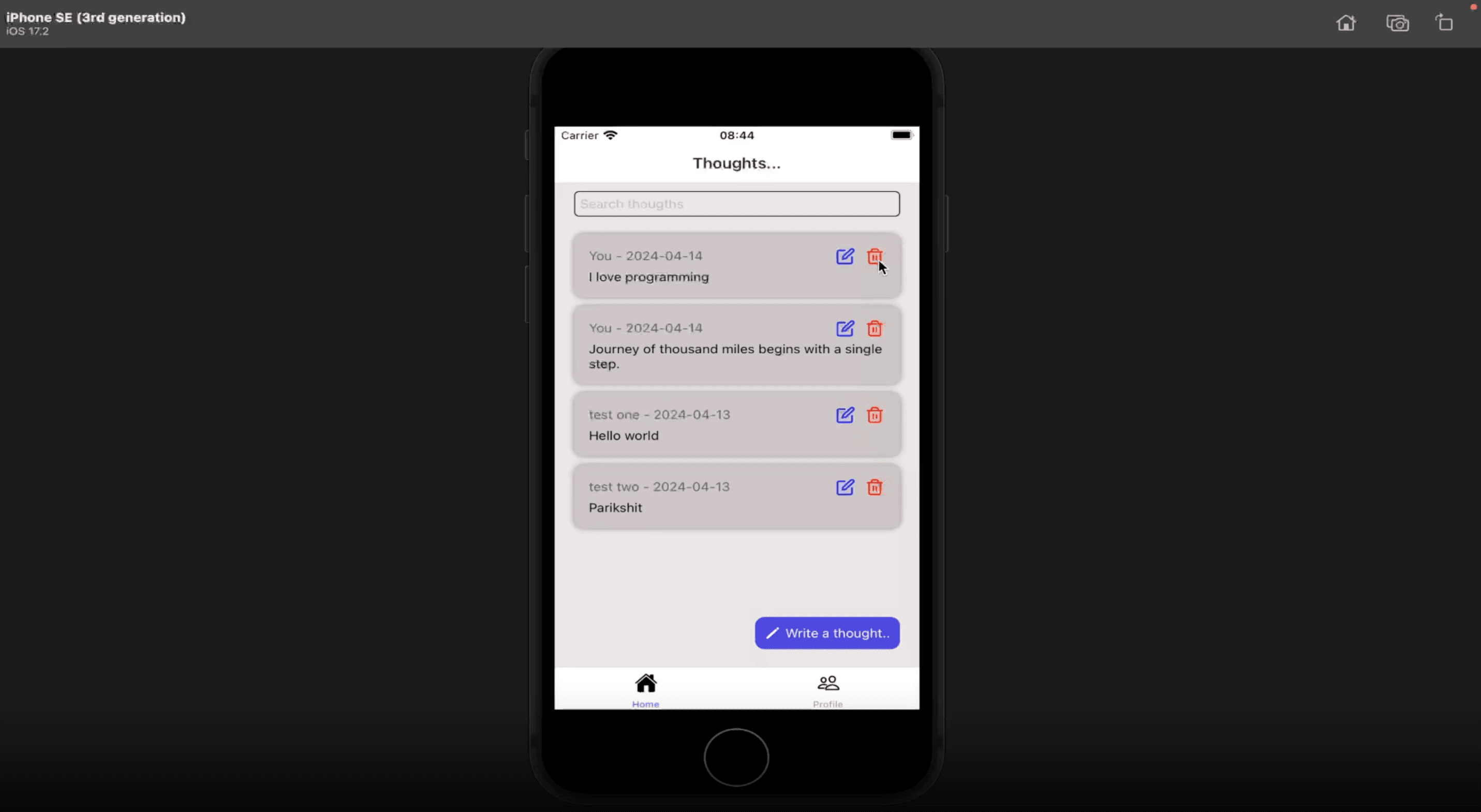 Thoughts preview